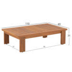 ΣΕΤ ΣΑΛΟΝΙ LOUNGE 4ΤΜΧ MIREX HM6521 ΞΥΛΟ ΑΚΑΚΙΑΣ--ΠΟΛΥΕΣΤΕΡΙΚΑ ΜΑΞΙΛΑΡΙΑ ΕΚΡΟΥ - Image 4