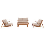 ΣΕΤ ΣΑΛΟΝΙ LOUNGE 4ΤΜΧ MIREX HM6521 ΞΥΛΟ ΑΚΑΚΙΑΣ--ΠΟΛΥΕΣΤΕΡΙΚΑ ΜΑΞΙΛΑΡΙΑ ΕΚΡΟΥ - Image 5