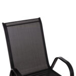ΣΕΤ ΤΡΑΠΕΖΑΡΙΑΣ 5ΤΜΧ ADAM HM10896.03 ΤΡΑΠΕΖΙ 120x70εκ & 4 ΠΟΛΥΘΡΟΝΕΣ--ΜΑΥΡΟ - Image 4