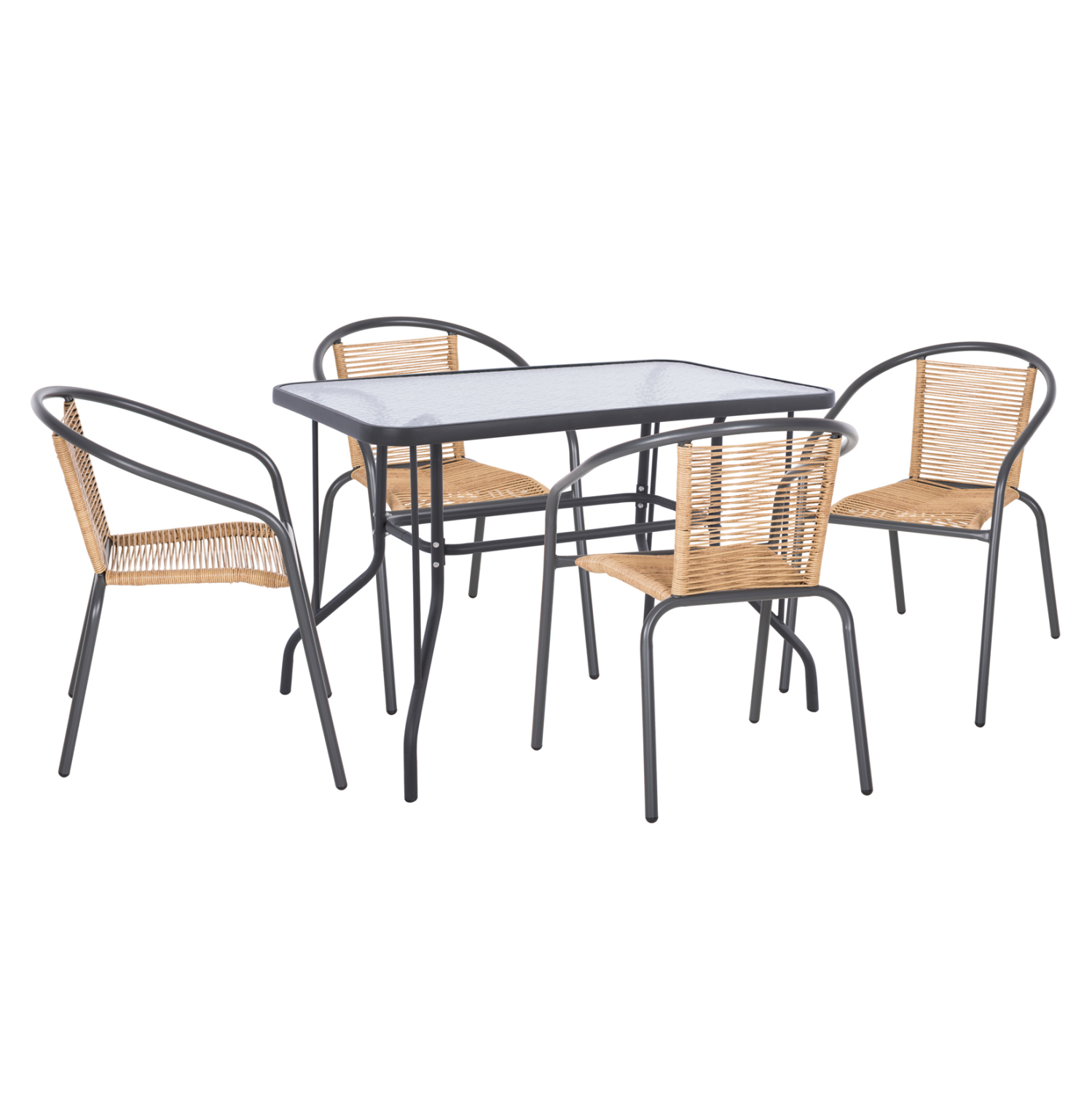 set-trapezarias-5tmch-fb92122201-karekle ΣΕΤ ΤΡΑΠΕΖΑΡΙΑΣ 5ΤΜΧ SWIFTER HM21222.01 ΚΑΡΕΚΛΕΣ ΜΕΤΑΛ.& ΤΡΑΠΕΖΙ 110x60 ΓΚΡΙ-ΦΥΣΙΚΟ - Image 1