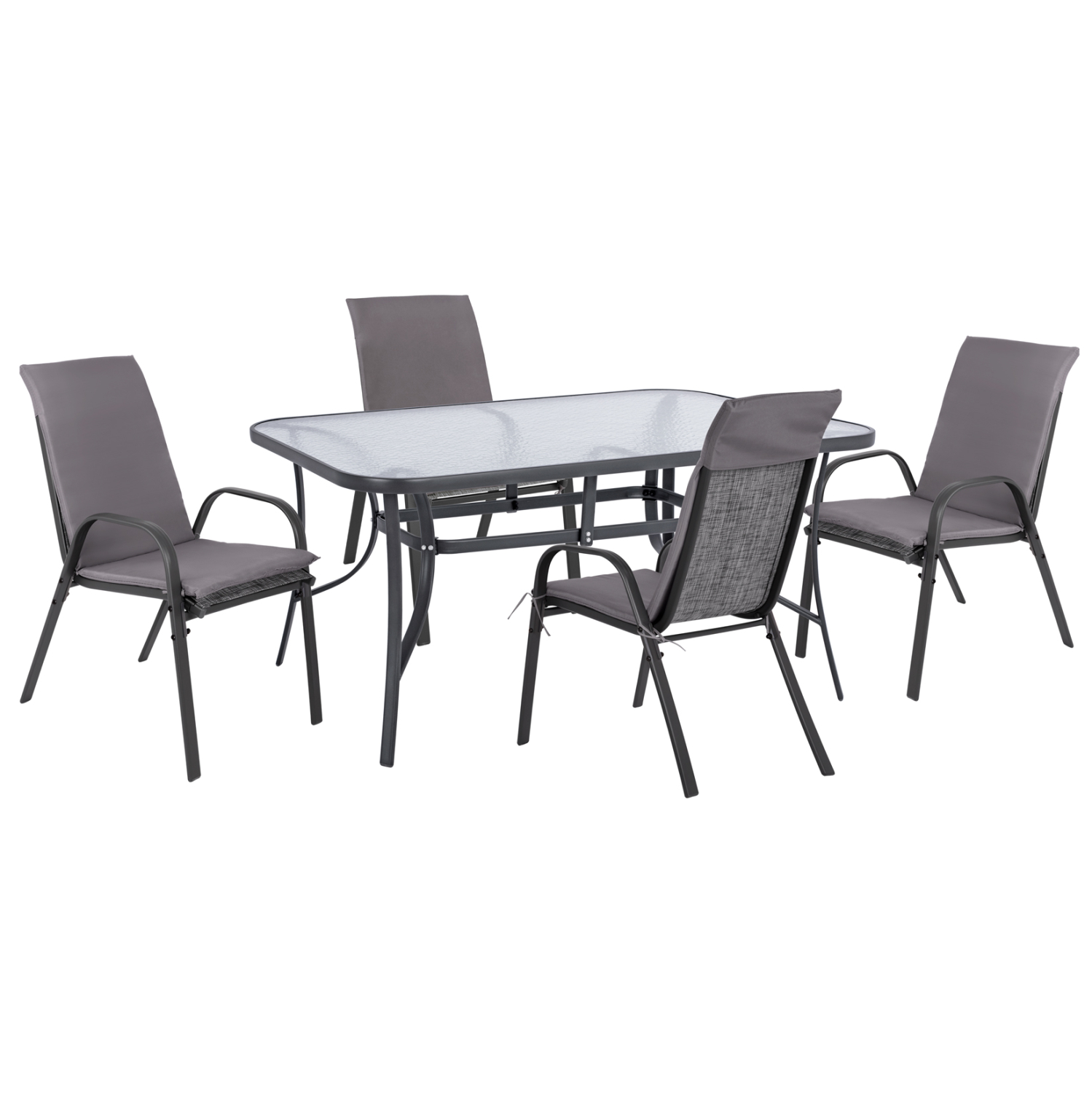 set-trapezarias-5tmch-karekles-me-maxila ΣΕΤ ΤΡΑΠΕΖΑΡΙΑΣ 5ΤΜΧ ΚΑΡΕΚΛΕΣ ΜΕ ΜΑΞΙΛΑΡΙ & ΤΡΑΠΕΖΙ 150X90 HM10570.01 ΓΚΡΙ - Image 1