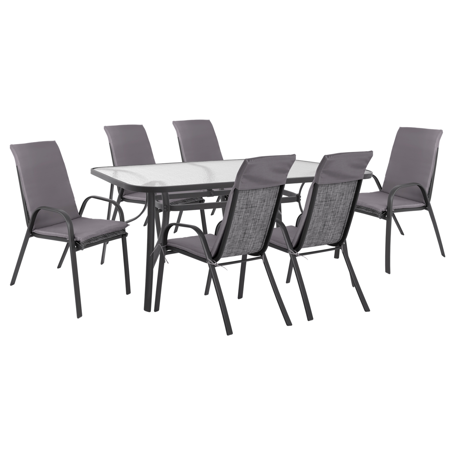 set-trapezarias-7tmch-karekles-me-maxila ΣΕΤ ΤΡΑΠΕΖΑΡΙΑΣ 7ΤΜΧ ΚΑΡΕΚΛΕΣ ΜΕ ΜΑΞΙΛΑΡΙ & ΤΡΑΠΕΖΙ 160X90 HM10571.01 ΓΚΡΙ - Image 1