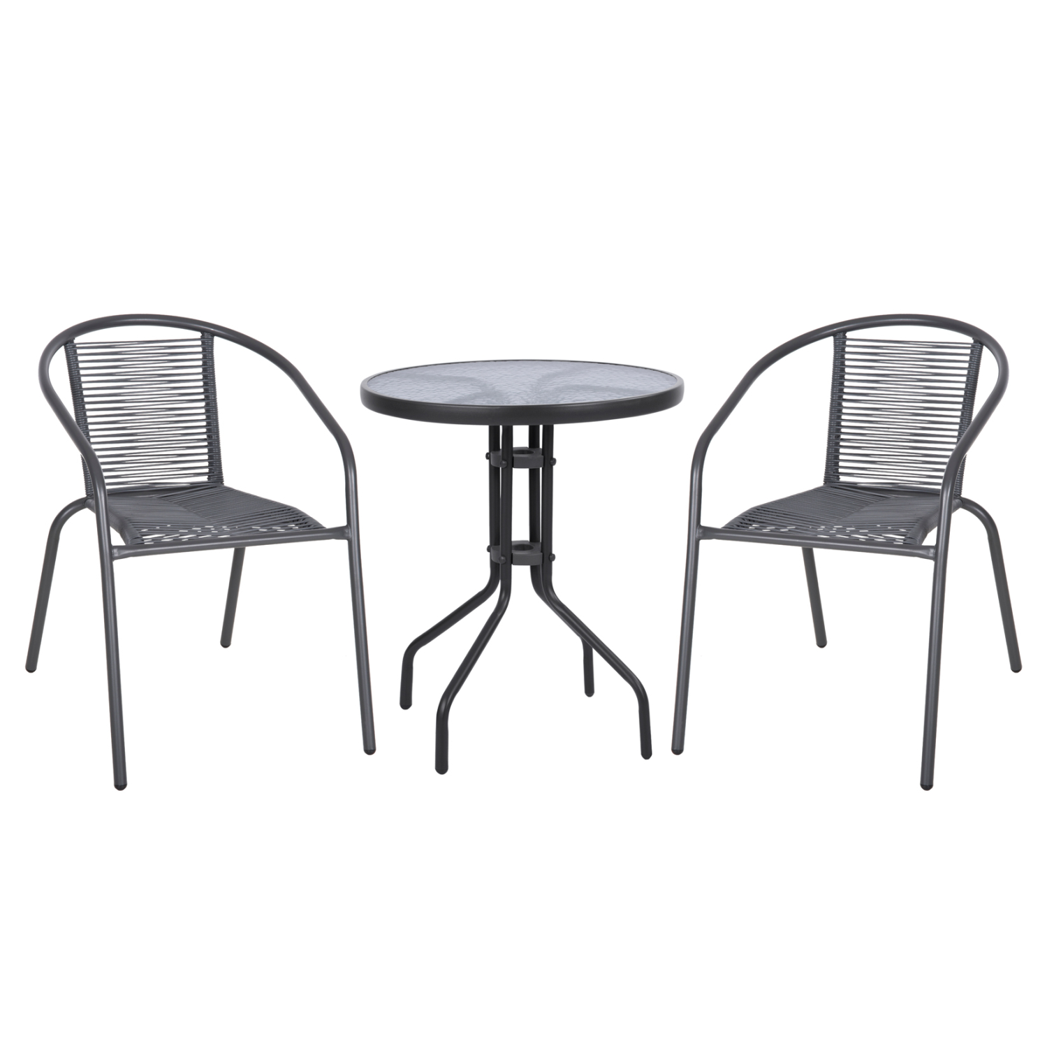 set-trapezarias-exchoroy-3tmch-fb9108790 ΣΕΤ ΤΡΑΠΕΖΑΡΙΑΣ ΕΞ.ΧΩΡΟΥ 3ΤΜΧ LIMA HM10879.01 ΜΕΤΑΛΛΟ & P.E.RATTAN- ΓΚΡΙ (ΣΤΡΟΓΓΥΛΟ) - Image 1