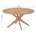 ΣΕΤ ΤΡΑΠΕΖΑΡΙΑΣ ΕΞ.ΧΩΡΟΥ 5ΤΜΧ CORTEN HM10909 ΞΥΛΟ ΑΚΑΚΙΑΣ & ΣΧΟΙΝΙ--ΦΥΣΙΚΟ - Image 2