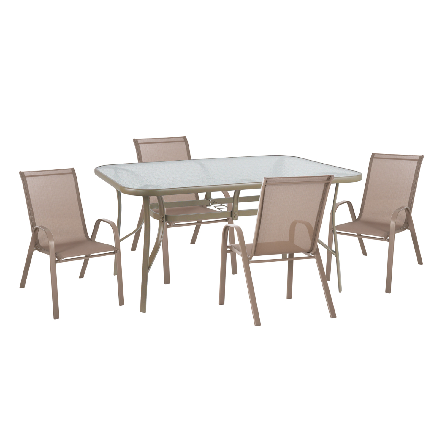 set-trapezarias-exotchoroy-5tmch-fb91088 ΣΕΤ ΤΡΑΠΕΖΑΡΙΑΣ ΕΞΩΤ.ΧΩΡΟΥ 5ΤΜΧ LEON HM10882.14 ΤΡΑΠΕΖΙ & 4 ΠΟΛΥΘΡΟΝΕΣ--ΣΑΜΠΑΝΙ - Image 1