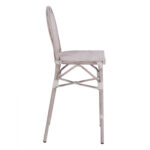 ΣΚΑΜΠΩ ΑΛΟΥΜΙΝΙΟΥ BAMBOO LOOK ΠΑΤΙΝΑ ΛΕΥΚΟ ΜΕ TEXTLINE HM5110 41x52x116 εκ. - Image 4