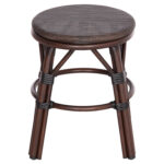 ΣΚΑΜΠΟ ΑΛΟΥΜΙΝΙΟΥ CHINO HM6285.01 BAMBOO LOOK ΚΑΦΕ-TEXTILENE ΚΑΦΕ Φ36x46Υεκ. - Image 4