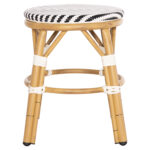 ΣΚΑΜΠΟ ΑΛΟΥΜΙΝΙΟΥ CHINO HM6285.03 BAMBOO LOOK-TEXTILENE ΛΕΥΚΟ-ΜΑΥΡΟ Φ36x46Υεκ. - Image 3
