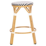 ΣΚΑΜΠΟ ΑΛΟΥΜΙΝΙΟΥ ΜΕΣ.ΥΨΟΥΣ CHINO HM6286.03 BAMBOO LOOK & TEXTILENE ΜΑΥΡΟ 43x43x65Υεκ - Image 3