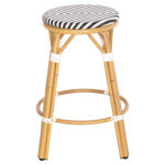 ΣΚΑΜΠΟ ΑΛΟΥΜΙΝΙΟΥ ΜΕΣ.ΥΨΟΥΣ CHINO HM6286.03 BAMBOO LOOK & TEXTILENE ΜΑΥΡΟ 43x43x65Υεκ - Image 4
