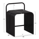 ΣΚΑΜΠΟ ΣΕΙΡΑ INTREPID HM6326.01 ΑΛΟΥΜΙΝΙΟ ΣΕ ΜΑΥΡΟ 40x38x55Υεκ. - Image 2