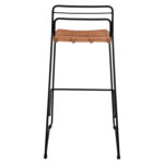 ΣΚΑΜΠΟ ΜΕΤΑΛΛΙΚΟ ALLEGRA HM5642 ΜΕ WICKER ΣΕ ΜΠΕΖ ΑΠΟΧΡΩΣΗ 48x53x100 εκ. - Image 6