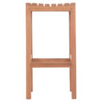 ΣΚΑΜΠΟ ΜΠΑΡ NIKOL HM18109 ΞΥΛΟ ΤΕΑΚ ΣΕ ΦΥΣΙΚΟ 40x40x77Υεκ. - Image 3