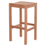 ΣΚΑΜΠΟ ΜΠΑΡ NIKOL HM18109 ΞΥΛΟ ΤΕΑΚ ΣΕ ΦΥΣΙΚΟ 40x40x77Υεκ. - Image 4