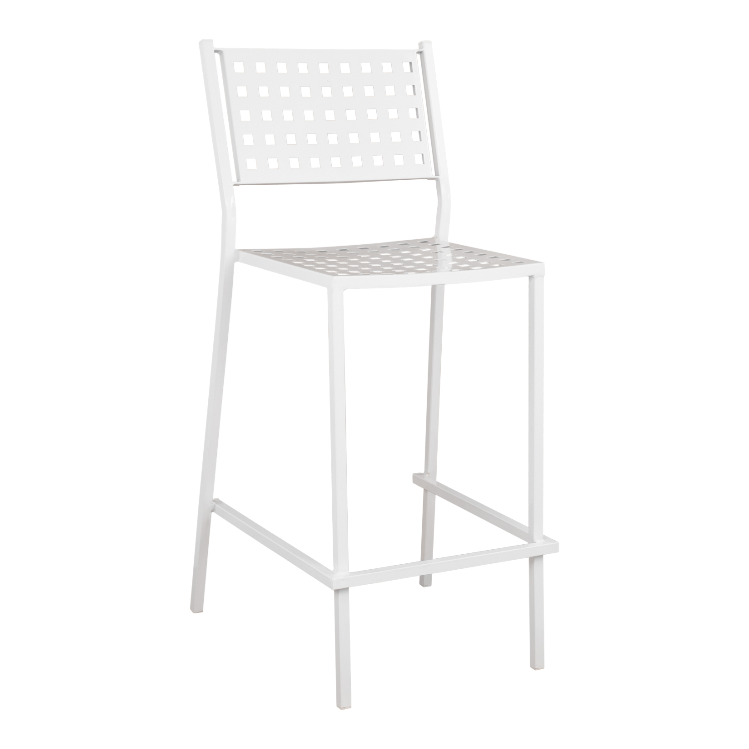 skampo-mpar-metalliko-fb9552802-se-leyki ΣΚΑΜΠΟ ΜΠΑΡ ΜΕΤΑΛΛΙΚΟ OLYMPIAS HM5528.02 ΣΕ ΛΕΥΚΗ ΑΠΟΧΡΩΣΗ 47x58x111 εκ. - Image 1