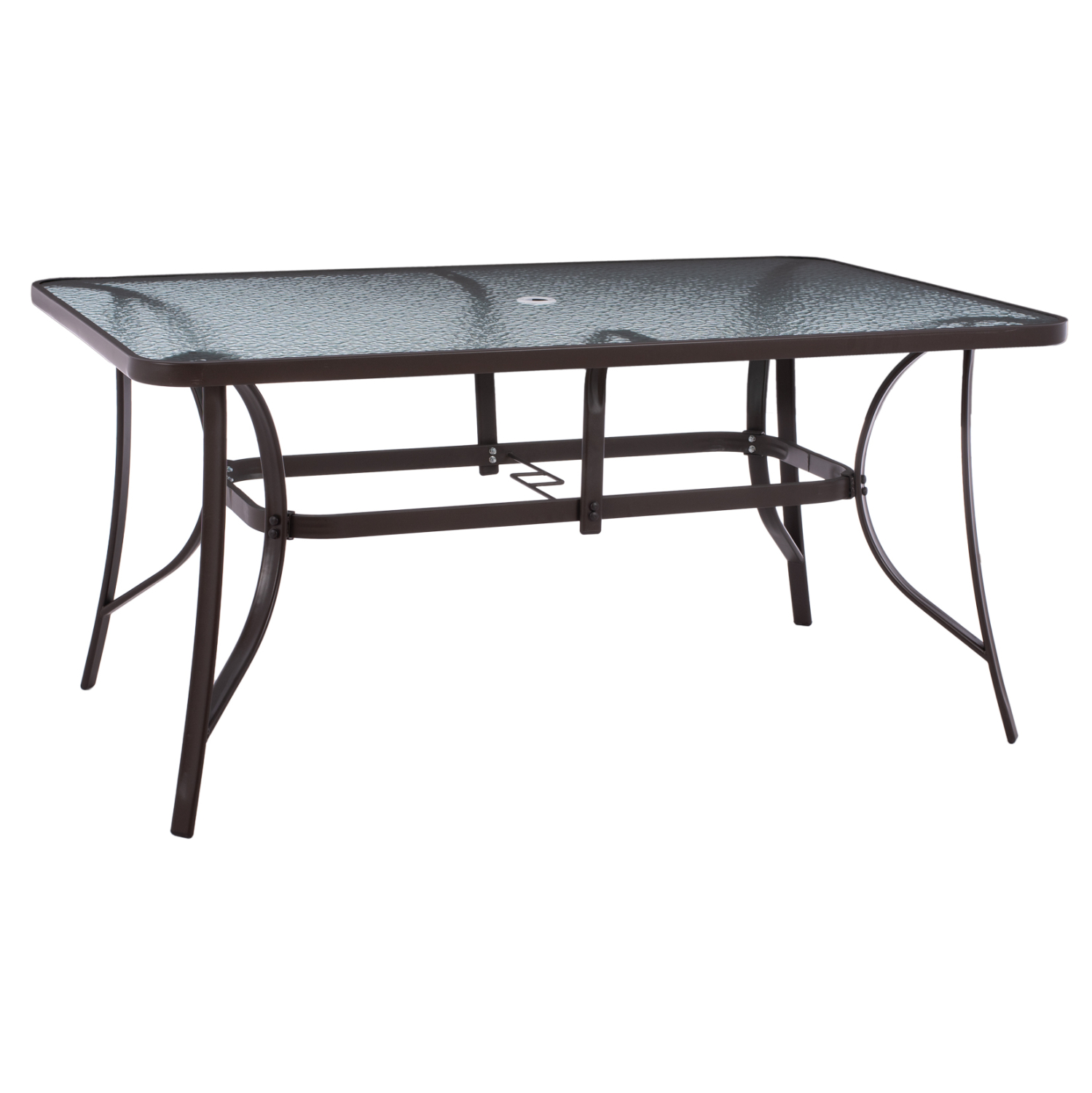 trapezi-150x90ch75yek-metalliko-orthogon ΤΡΑΠΕΖΙ BRUNO 150X90Χ75Υεκ. ΜΕΤΑΛΛΙΚΟ ΟΡΘΟΓΩΝΙΟ ΚΑΦΕ ΜΕ ΤΡΥΠΑ ΟΜΠΡΕΛΑΣ Φ38 HM5145.12 - Image 1