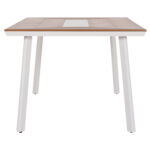 ΤΡΑΠΕΖΙ ΑΛΟΥΜΙΝΙΟΥ TABER HM5131.11 ΛΕΥΚΟ ΜΕ POLYWOOD TOP 200x100x75Υεκ - Image 4