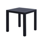 ΤΡΑΠΕΖΙ ΑΛΟΥΜΙΝΙΟΥ QIANA HM5402.02 ΓΚΡΙ 45x45x45,5Υ εκ.