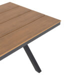ΤΡΑΠΕΖΙ ΑΛΟΥΜΙΝΙΟΥ ΟΡΘΟΓΩΝΙΟ TAWNEE HM6037.01 ΑΝΘΡΑΚΙ-POLYWOOD ΦΥΣΙΚΟ 150x89,5x73Υ - Image 6