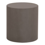 ΤΡΑΠΕΖΙ ΒΟΗΘΗΤΙΚΟ FIBER CEMENT ΣΤΡΟΓΓΥΛΟ KYOKO HM6592.01 ΓΚΡΙ Φ40x43Υεκ. - Image 3