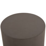 ΤΡΑΠΕΖΙ ΒΟΗΘΗΤΙΚΟ FIBER CEMENT ΣΤΡΟΓΓΥΛΟ KYOKO HM6592.01 ΓΚΡΙ Φ40x43Υεκ. - Image 4