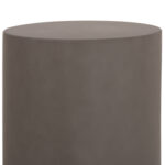 ΤΡΑΠΕΖΙ ΒΟΗΘΗΤΙΚΟ FIBER CEMENT ΣΤΡΟΓΓΥΛΟ KYOKO HM6592.01 ΓΚΡΙ Φ40x43Υεκ. - Image 5