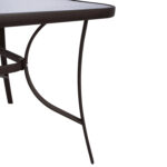 ΤΡΑΠΕΖΙ BRUNO 150X90Χ72Υεκ. ΚΑΦΕ ΜΕΤΑΛΛΙΚΟ ΜΕ ΓΥΑΛΙΝΗ ΕΠΙΦΑΝΕΙΑ HM5145.02 - Image 5