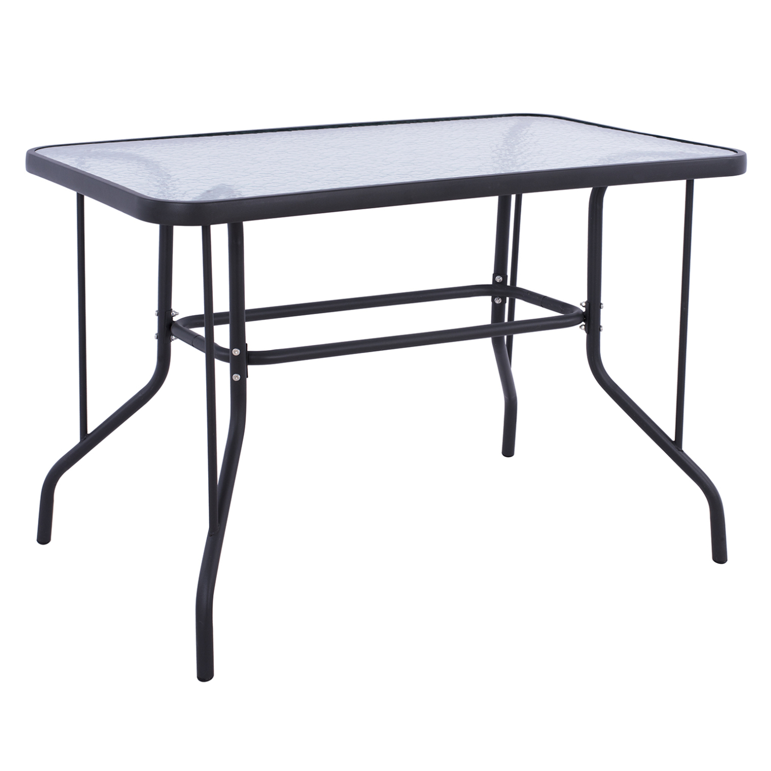 trapezi-fb9502001-metalliko-skoyro-gkri- ΤΡΑΠΕΖΙ ADAM HM5020.01 ΜΕΤΑΛΛΙΚΟ ΣΚΟΥΡΟ ΓΚΡΙ ΜΕ ΓΥΑΛΙΝΗ ΕΠΙΦΑΝΕΙΑ 110Χ60Χ71Υεκ. - Image 1
