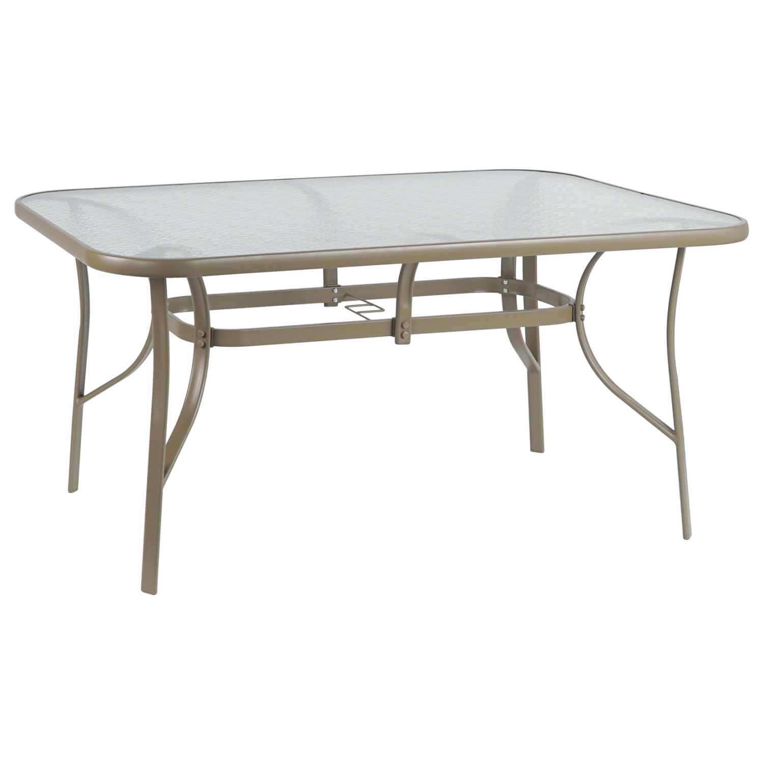 trapezi-fb9514504-metalliko-sampani-me-g ΤΡΑΠΕΖΙ BRUNO 150X90Χ72Υεκ. ΜΕΤΑΛΛΙΚΟ ΣΑΜΠΑΝΙ ΜΕ ΓΥΑΛΙΝΗ ΕΠΙΦΑΝΕΙΑ HM5145.04 - Image 1