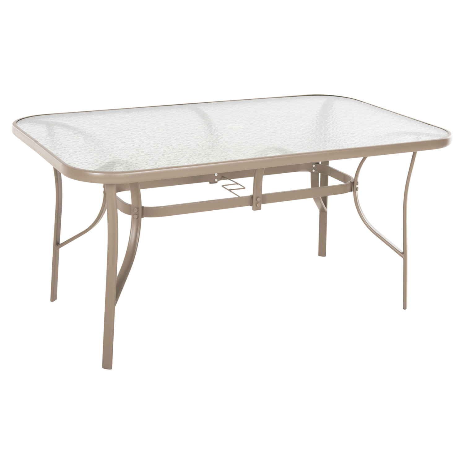 trapezi-fb9514514-metalliko-sampani-me-g ΤΡΑΠΕΖΙ BRUNO 150X90Χ72Υεκ. ΜΕΤΑΛΛΙΚΟ ΣΑΜΠΑΝΙ ΜΕ ΤΡΥΠΑ ΟΜΠΡΕΛΑΣ Φ38mm HM5145.14 - Image 1