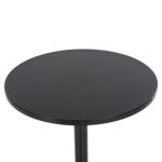 ΤΡΑΠΕΖΙ ΣΤΡΟΓΓΥΛΟ GOSS HM5974.01 ΑΛΟΥΜΙΝΙΟ ΜΑΥΡΟ Φ60x70Υεκ. - Image 4