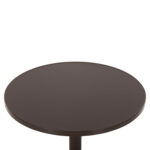 ΤΡΑΠΕΖΙ ΣΤΡΟΓΓΥΛΟ GOSS HM5974.02 ΑΛΟΥΜΙΝΙΟ ΚΑΦΕ Φ60x70Υεκ. - Image 4