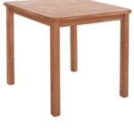 ΤΡΑΠΕΖΙ ΤΕΤΡΑΓΩΝΟ PRESSCOT HM18122 ΞΥΛΟ TEAK--ΦΥΣΙΚΟ 80x80x76Υεκ. - Image 5