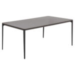 ΤΡΑΠΕΖΙ ΤΡΑΠΕΖΑΡΙΑΣ STAD HM6557.01 ΓΚΡΙ ΑΛΟΥΜΙΝΙΟ & SINTERED STONE TOP 180x90x74Υεκ - Image 4
