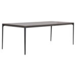 ΤΡΑΠΕΖΙ ΤΡΑΠΕΖΑΡΙΑΣ STAD HM6558.01 ΓΚΡΙ ΑΛΟΥΜΙΝΙΟ & SINTERED STONE TOP 220x100x74Υεκ - Image 4