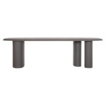 ΤΡΑΠΕΖΙ ΤΡΑΠΕΖΑΡΙΑΣ FIBER CEMENT ΟΒΑΛ GLEN HM6598.01 ΓΚΡΙ 260x95x75Υεκ - Image 3