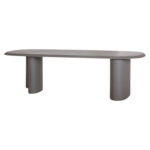 ΤΡΑΠΕΖΙ ΤΡΑΠΕΖΑΡΙΑΣ FIBER CEMENT ΟΒΑΛ GLEN HM6598.01 ΓΚΡΙ 260x95x75Υεκ - Image 5