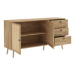 Μπουφές Oslo pakoworld sonoma 150x39x79εκ - Image 2