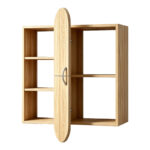 Ραφιέρα τοίχου Jonna pakoworld sonoma MDF 60x10x80εκ