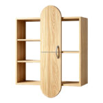 Ραφιέρα τοίχου Jonna pakoworld sonoma MDF 60x10x80εκ - Image 2