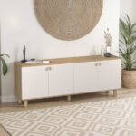 Μπουφές Bohemian Florida Oak/ Mink 207x79x45cm - Image 2
