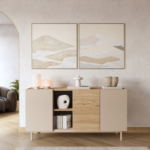 Μπουφές SEDRA Λευκό καζμίρ150x76x42cm