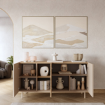 Μπουφές SEDRA Λευκό καζμίρ150x76x42cm - Image 2
